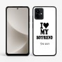 כיסוי בעיצוב אישי עם השם שלך לדגם - Motorola G96 בעיצוב אוהבת את החבר שלי