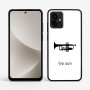 כיסוי בעיצוב אישי עם השם שלך לדגם - Motorola G96 בעיצוב חצוצרה