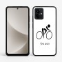 כיסוי בעיצוב אישי עם השם שלך לדגם - Motorola G96 בעיצוב אופניים אולימפיים
