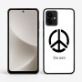 כיסוי בעיצוב אישי עם השם שלך לדגם - Motorola G96 בעיצוב סמל השלום
