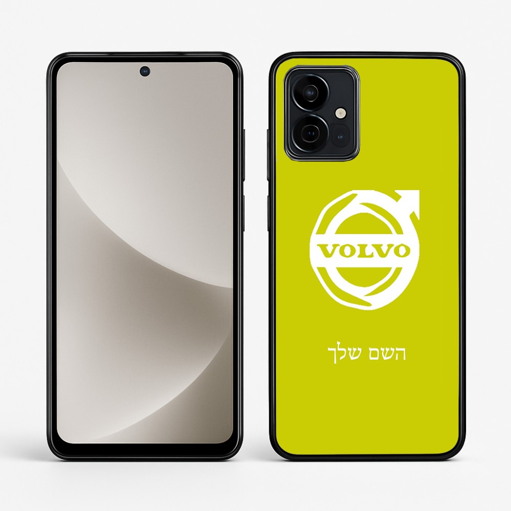 כיסוי בעיצוב אישי עם השם שלך לדגם - Motorola G96 בעיצוב וולוו