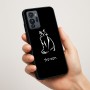 כיסוי בעיצוב אישי עם השם שלך לדגם - Motorola G96 בעיצוב חתול