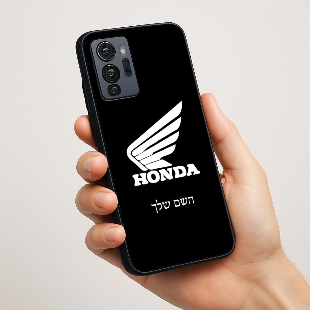 כיסוי בעיצוב אישי עם השם שלך לדגם - Motorola G96 בעיצוב הונדה