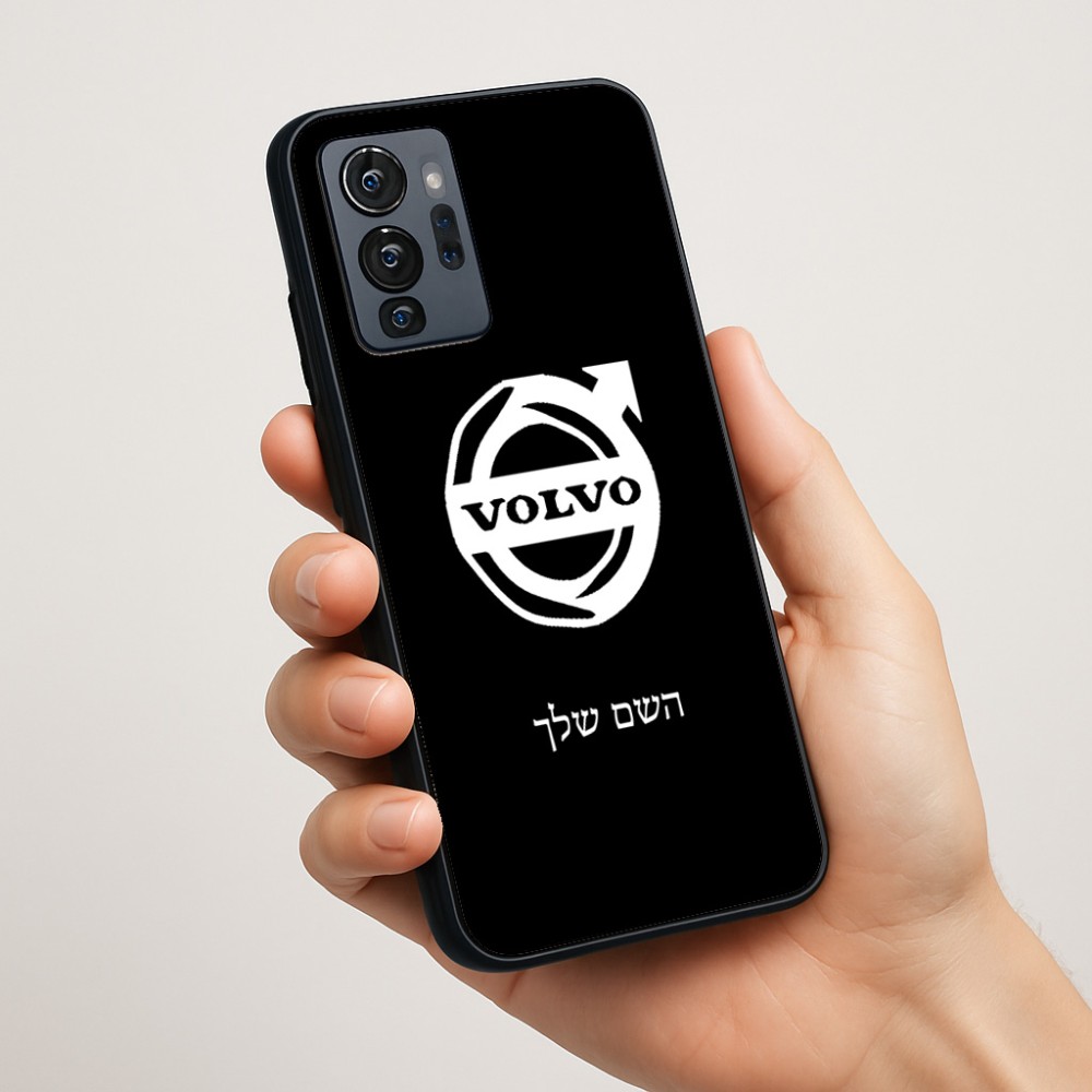 כיסוי בעיצוב אישי עם השם שלך לדגם - Motorola G96 בעיצוב וולוו