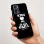 כיסוי בעיצוב אישי עם השם שלך לדגם - Motorola G96 בעיצוב מלך הגריל