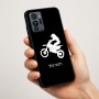 כיסוי בעיצוב אישי עם השם שלך לדגם - Motorola G96 בעיצוב מוטוקרוס