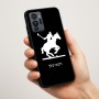 כיסוי בעיצוב אישי עם השם שלך לדגם - Motorola G96 בעיצוב שחקן פולו - סוס