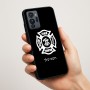 כיסוי בעיצוב אישי עם השם שלך לדגם - Motorola G96 בעיצוב כבאי - תגית