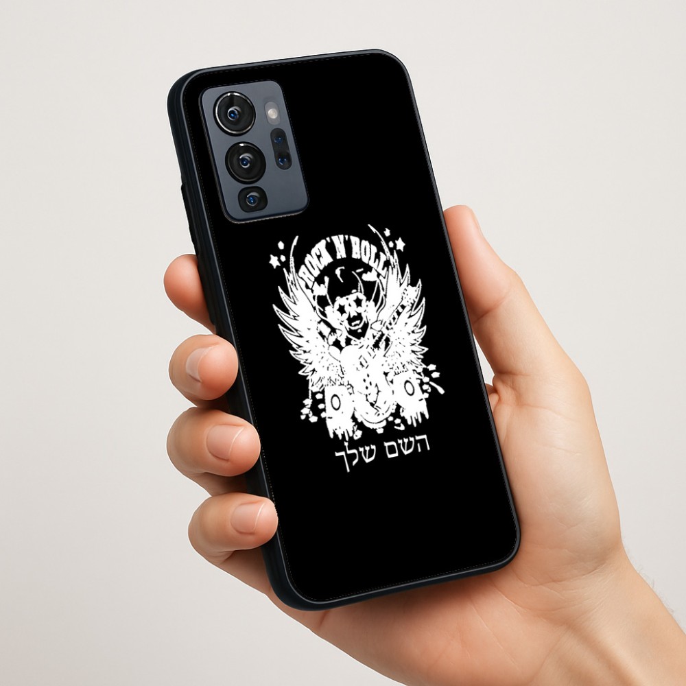 כיסוי בעיצוב אישי עם השם שלך לדגם - Motorola G96 בעיצוב רוקנרול
