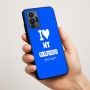 כיסוי בעיצוב אישי עם השם שלך לדגם - Motorola G96 בעיצוב אוהב את החברה שלי