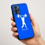 כיסוי בעיצוב אישי עם השם שלך לדגם - Motorola G96 בעיצוב הרמת משקולות