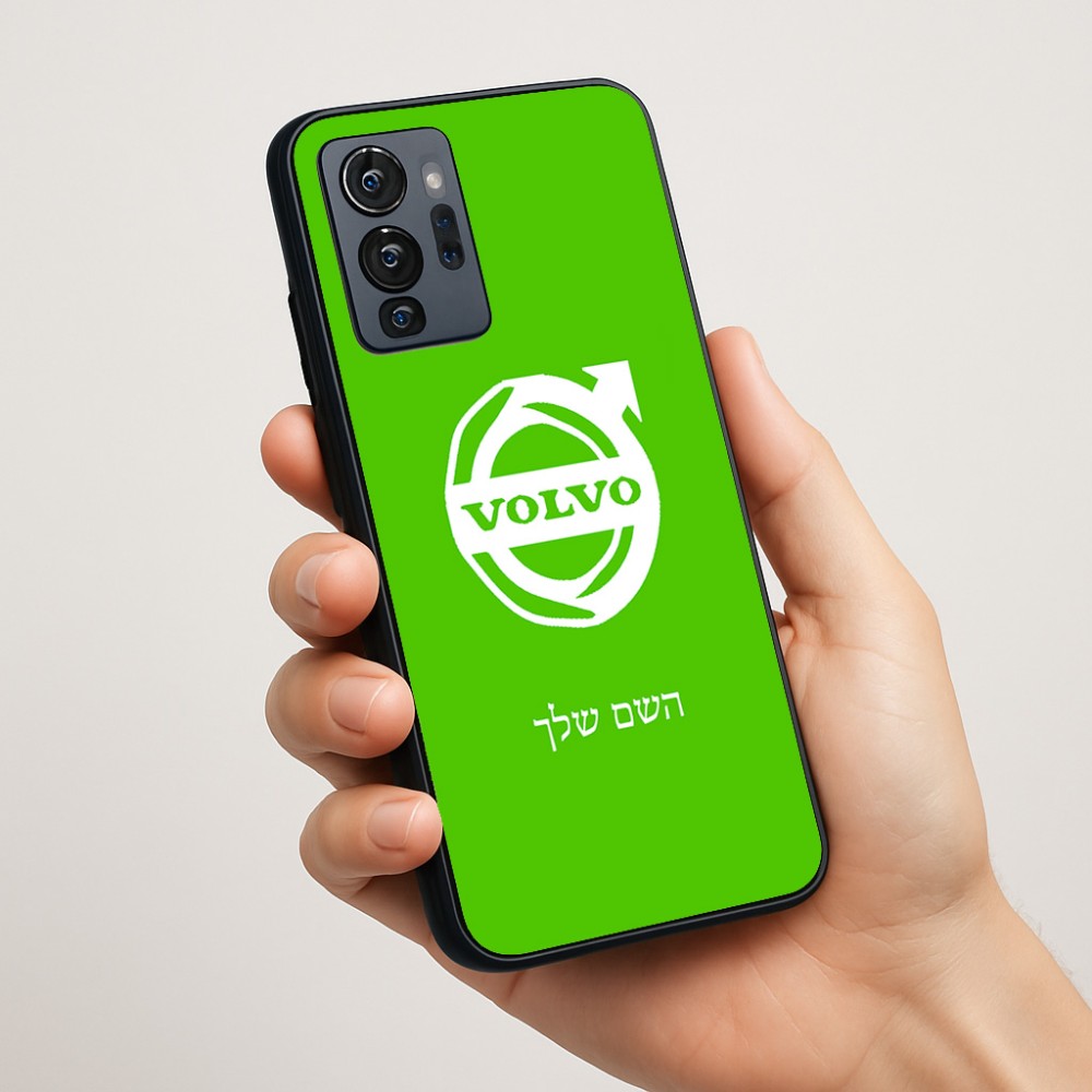 כיסוי בעיצוב אישי עם השם שלך לדגם - Motorola G96 בעיצוב וולוו