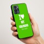 כיסוי בעיצוב אישי עם השם שלך לדגם - Motorola G96 בעיצוב אוהב את החברה שלי