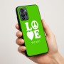כיסוי בעיצוב אישי עם השם שלך לדגם - Motorola G96 בעיצוב אהבה