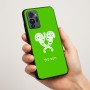 כיסוי בעיצוב אישי עם השם שלך לדגם - Motorola G96 בעיצוב פרחי קרן