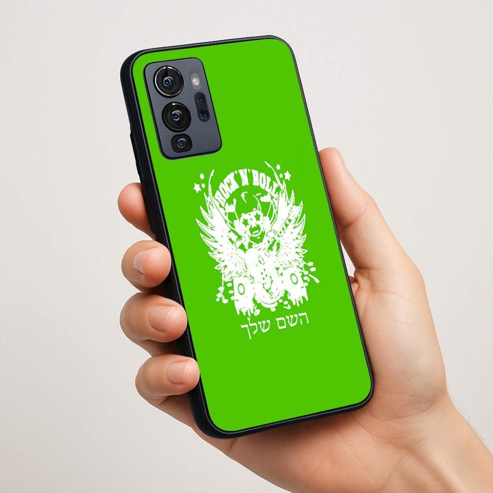 כיסוי בעיצוב אישי עם השם שלך לדגם - Motorola G96 בעיצוב רוקנרול