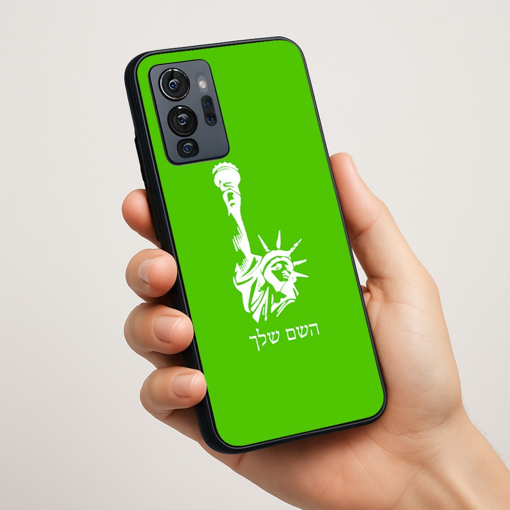 כיסוי בעיצוב אישי עם השם שלך לדגם - Motorola G96 בעיצוב פסל החירות