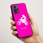 כיסוי בעיצוב אישי עם השם שלך לדגם - Motorola G96 בעיצוב מוטוקרוס