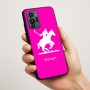 כיסוי בעיצוב אישי עם השם שלך לדגם - Motorola G96 בעיצוב שחקן פולו - סוס