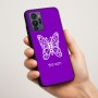 כיסוי בעיצוב אישי עם השם שלך לדגם - Motorola G96 בעיצוב פרפר