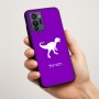 כיסוי בעיצוב אישי עם השם שלך לדגם - Motorola G96 בעיצוב דינוזאור