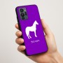 כיסוי בעיצוב אישי עם השם שלך לדגם - Motorola G96 בעיצוב סוס