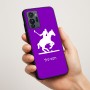 כיסוי בעיצוב אישי עם השם שלך לדגם - Motorola G96 בעיצוב שחקן פולו - סוס