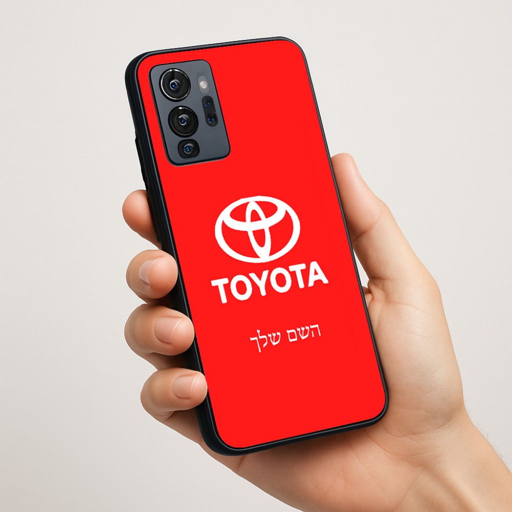 כיסוי בעיצוב אישי עם השם שלך לדגם - Motorola G96 בעיצוב טויוטה