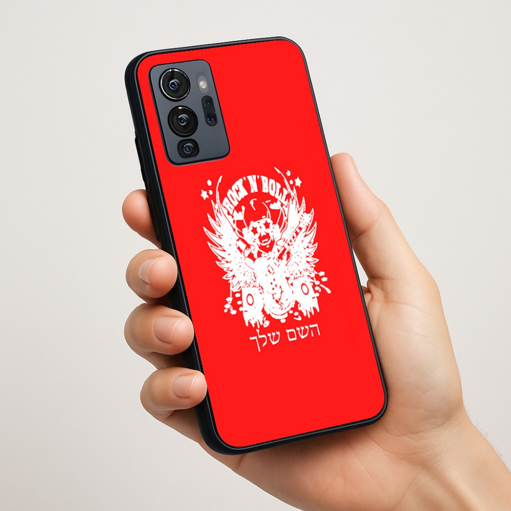 כיסוי בעיצוב אישי עם השם שלך לדגם - Motorola G96 בעיצוב רוקנרול