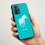 כיסוי בעיצוב אישי עם השם שלך לדגם - Motorola G96 בעיצוב זברה