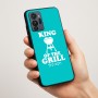כיסוי בעיצוב אישי עם השם שלך לדגם - Motorola G96 בעיצוב מלך הגריל