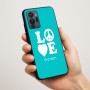 כיסוי בעיצוב אישי עם השם שלך לדגם - Motorola G96 בעיצוב אהבה