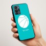כיסוי בעיצוב אישי עם השם שלך לדגם - Motorola G96 בעיצוב כדורסל