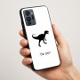 כיסוי בעיצוב אישי עם השם שלך לדגם - Motorola G96 בעיצוב דינוזאור