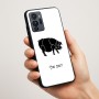 כיסוי בעיצוב אישי עם השם שלך לדגם - Motorola G96 בעיצוב חזיר