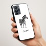 כיסוי בעיצוב אישי עם השם שלך לדגם - Motorola G96 בעיצוב זברה