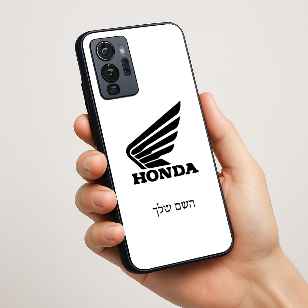 כיסוי בעיצוב אישי עם השם שלך לדגם - Motorola G96 בעיצוב הונדה