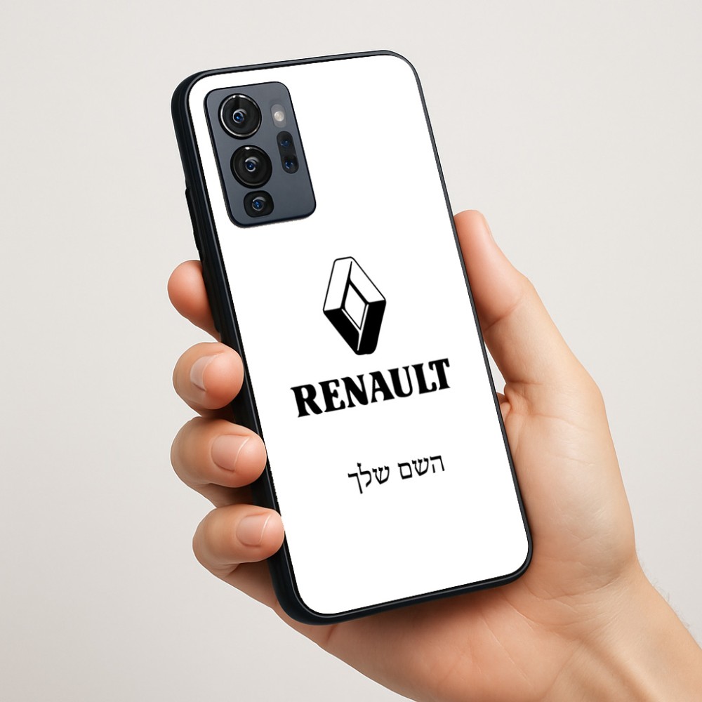 כיסוי בעיצוב אישי עם השם שלך לדגם - Motorola G96 בעיצוב רנו