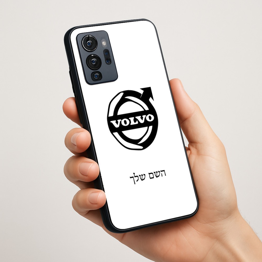 כיסוי בעיצוב אישי עם השם שלך לדגם - Motorola G96 בעיצוב וולוו