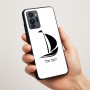 כיסוי בעיצוב אישי עם השם שלך לדגם - Motorola G96 בעיצוב סירה