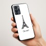 כיסוי בעיצוב אישי עם השם שלך לדגם - Motorola G96 בעיצוב מגדל אייפל