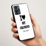 כיסוי בעיצוב אישי עם השם שלך לדגם - Motorola G96 בעיצוב אוהב את החברה שלי