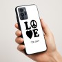 כיסוי בעיצוב אישי עם השם שלך לדגם - Motorola G96 בעיצוב אהבה