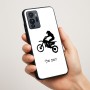 כיסוי בעיצוב אישי עם השם שלך לדגם - Motorola G96 בעיצוב מוטוקרוס