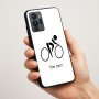 כיסוי בעיצוב אישי עם השם שלך לדגם - Motorola G96 בעיצוב אופניים אולימפיים