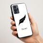 כיסוי בעיצוב אישי עם השם שלך לדגם - Motorola G96 בעיצוב נוצת נוצה