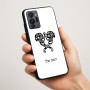 כיסוי בעיצוב אישי עם השם שלך לדגם - Motorola G96 בעיצוב פרחי קרן