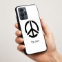 כיסוי בעיצוב אישי עם השם שלך לדגם - Motorola G96 בעיצוב סמל השלום