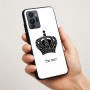 כיסוי בעיצוב אישי עם השם שלך לדגם - Motorola G96 בעיצוב כתר מלכותי