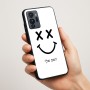 כיסוי בעיצוב אישי עם השם שלך לדגם - Motorola G96 בעיצוב סמיילי